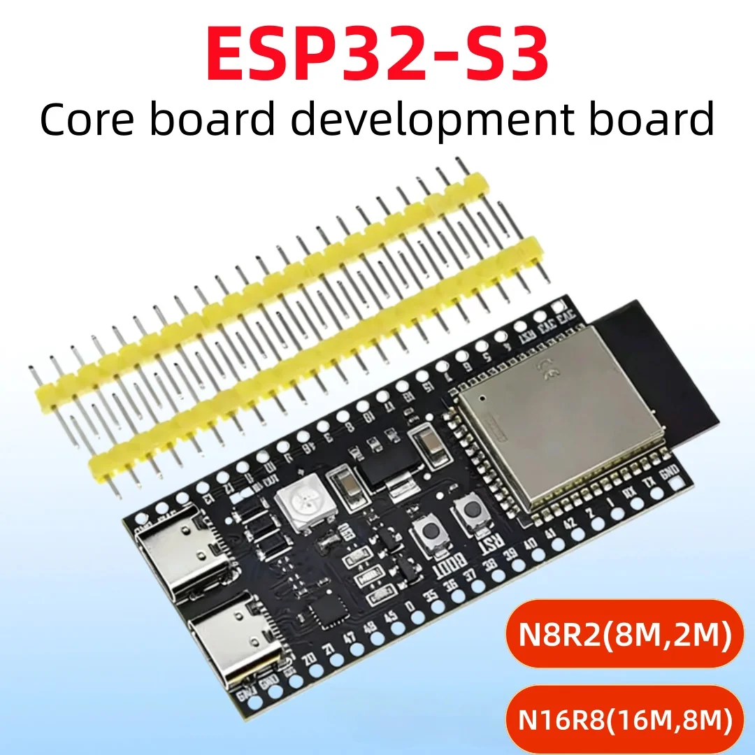 ESP32-S3 와이파이 BT 모듈 개발 보드 아두이노 IDE용 ESP32-S3-WROOM1 N16R8 N8R2 44핀 타입-C ...