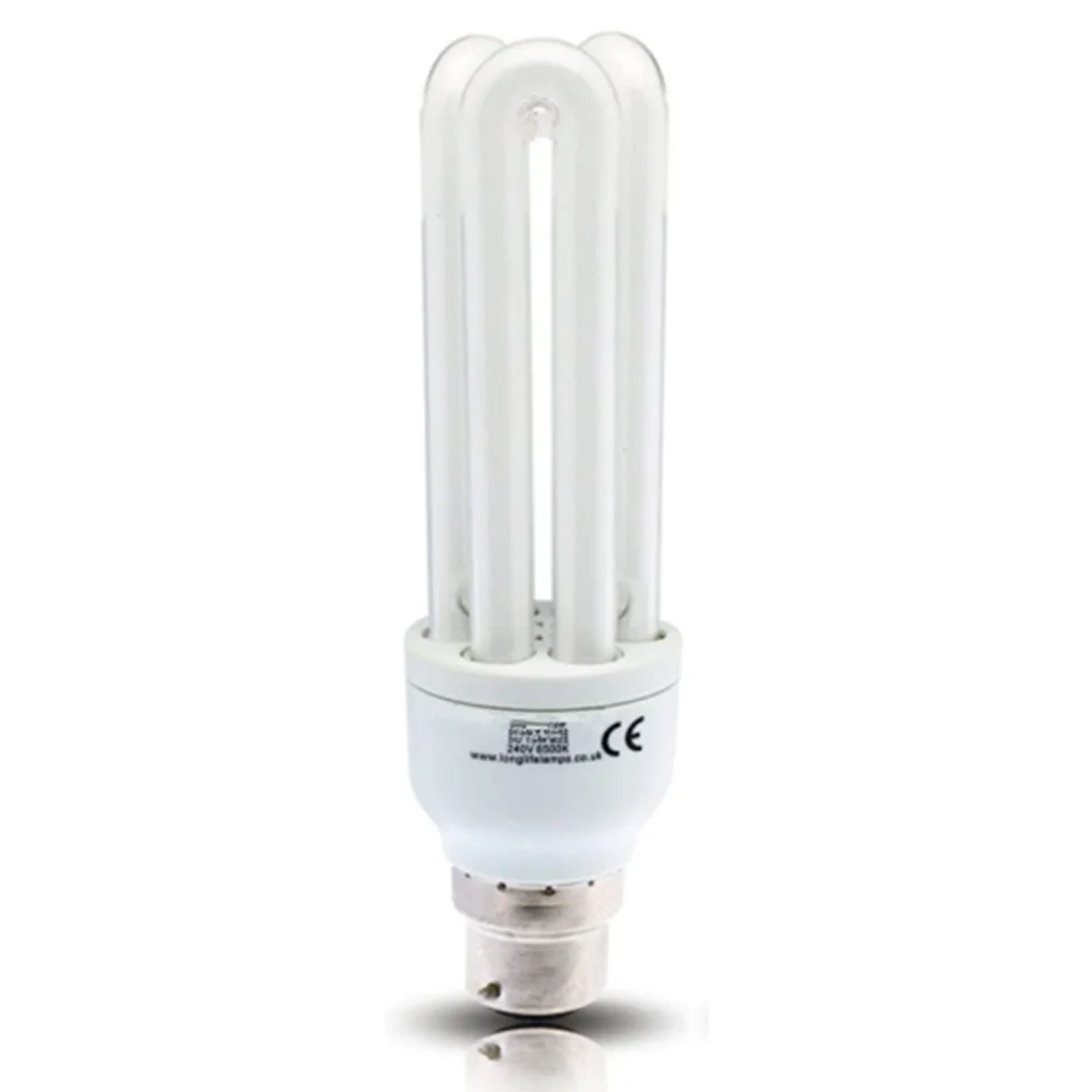 CFL Full 3U Energy Saving Light Bulbs 26w Daylight 6400k B22