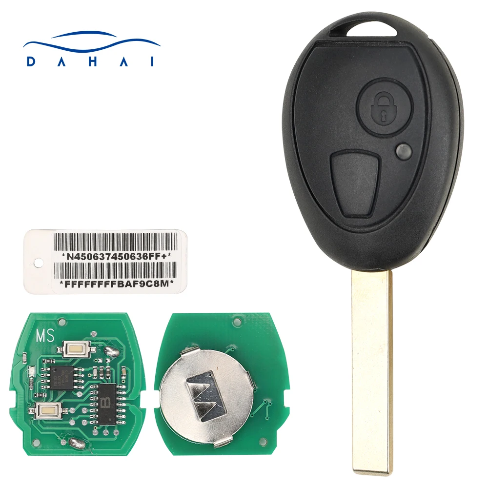 dahai N5FVALTX3 CWE100680KIT 315/434 Mhz PCF7930/31AS Car Remote Key Auto Smart Rplace Blank Key for Bmw Mini Cooper S R50 R53