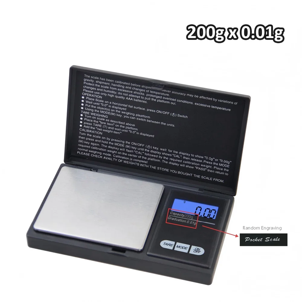 Compact Digital Jewelry Scale for Precise Measurements (Battery Excluded)