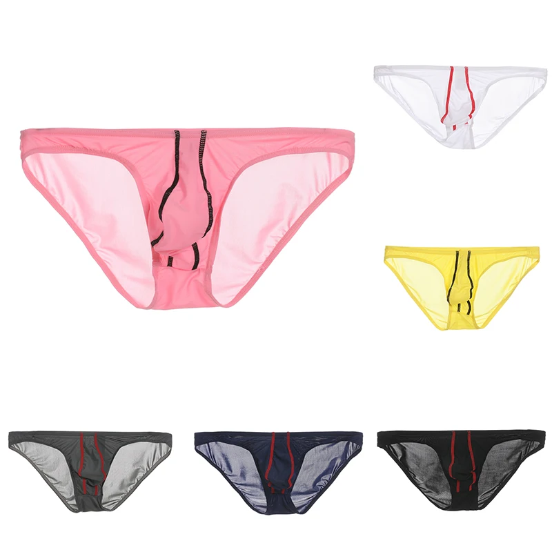 Men's Sexy Mid Rise Briefs Penis Sheath Cover Bikini Underwear Breathable See Through Bag Panties Quick Dry Boxer Briefs yiqixin 10x flip key cover case for fiat 500 panda punto bravo ducato car remote shell pad for peugeot boxer for citroen jumper