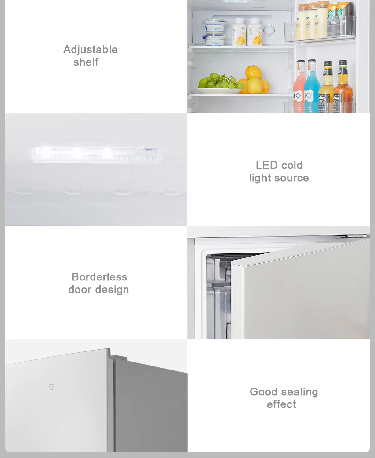 170L Energy-saving and Power-saving Mute Double-door Household Small Refrigerator Student Dormitory