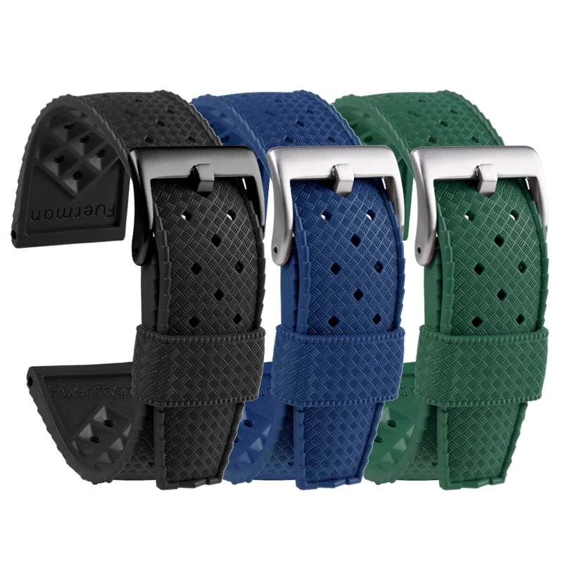 Tropic Rubber Watch Strap 20mm 22mm Band Correa For SEIKO SRP777J1