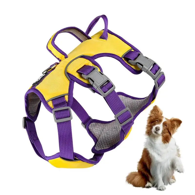 

Dog Harness Medium Sized Dog Training Harness Reflective Vest Comfortable Padded Training Harness With Leash For Dogs