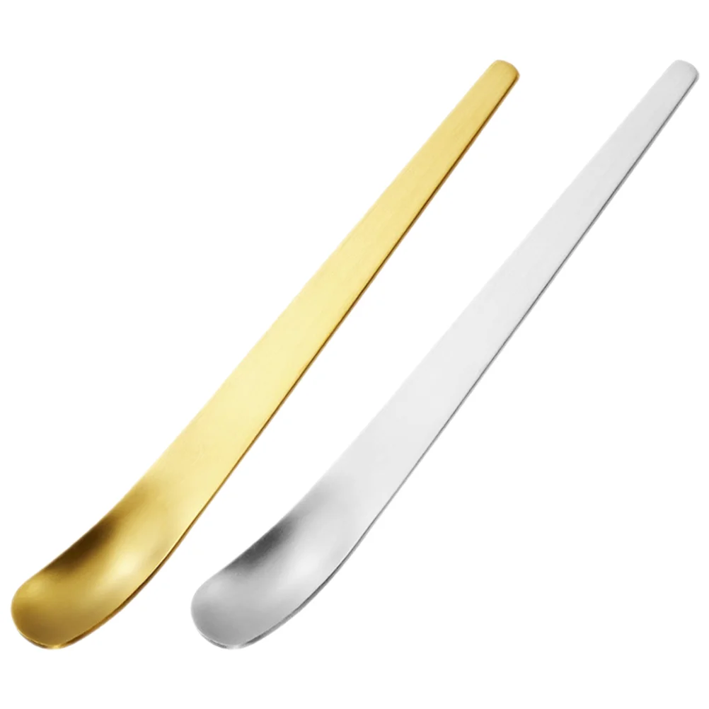 

Stainless Steel Dessert Skin Care Spoons Ice Cream Scoop Dessert Spade Cake Scraper Coffee Tea Sugar Skin Care