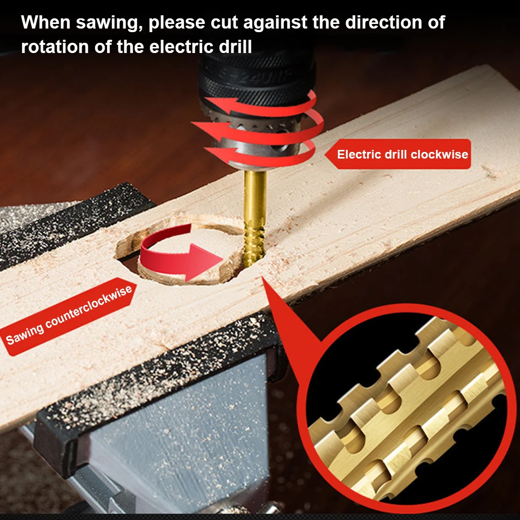 6pc Drill Bit Set Spiral Screw Metric Composite Taps Cutting Carpenter Side Cutting Taps Spiral Saw Drill Bits Woodworking Tools