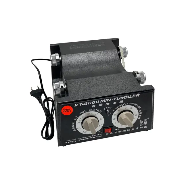 Lucidatrice A Tamburo Rotary 3kg - Per Gioielli, Con Timer E 4 Velocità - Foto 8