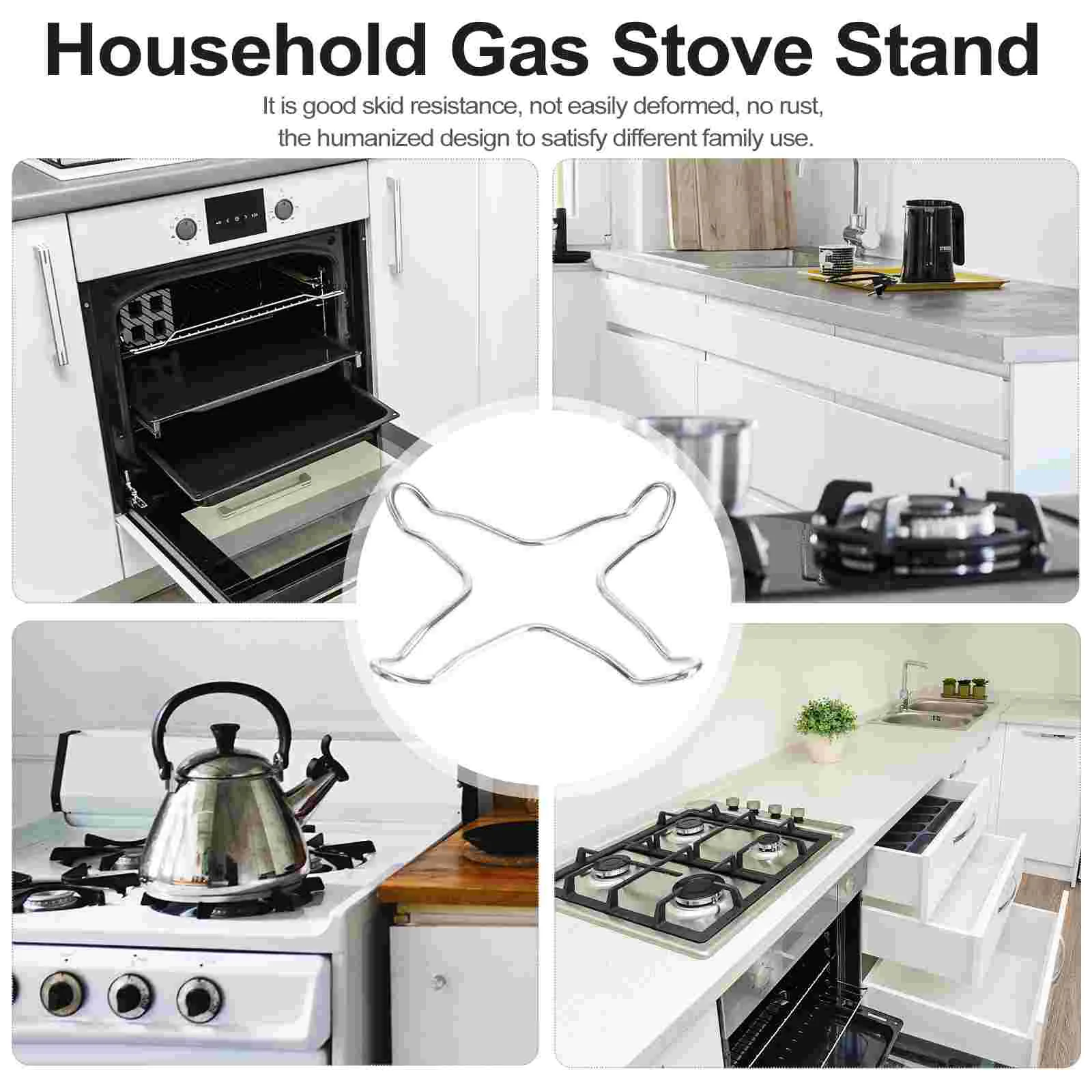 Stove Gas Burner Ring Wok Grate Stand Support Gratespot Reducer Trivet Coffee Holder Iron Replacement Cast Range Electric Gas Stove Accessories