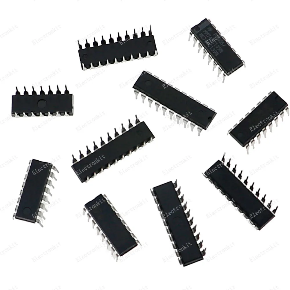 DIP IC 칩 키트 박스, 10 개 값, 각 5 개, 74HC138 74HC139 74HC164 74HC165 74HC244 74HC245 74HC373 74HC573 74HC574 74HC595, 50 개
