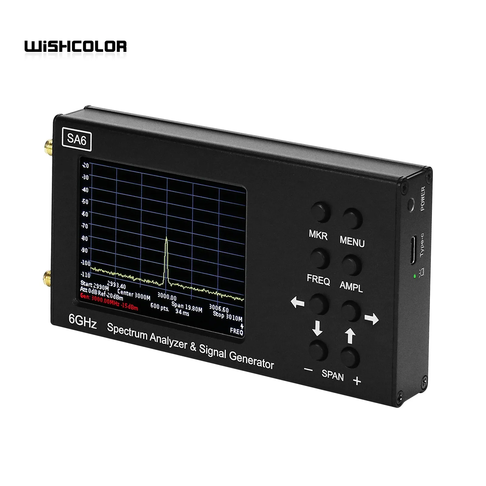 Wishcolor SA6 6GHz Spectrum Analyzer Signal Generator RF