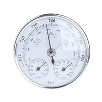 3 in 1 Barometer Thermometer Hygrometer Measure Gauge for Household Weather Station Indoor and Outdoor Use Dial Type 2