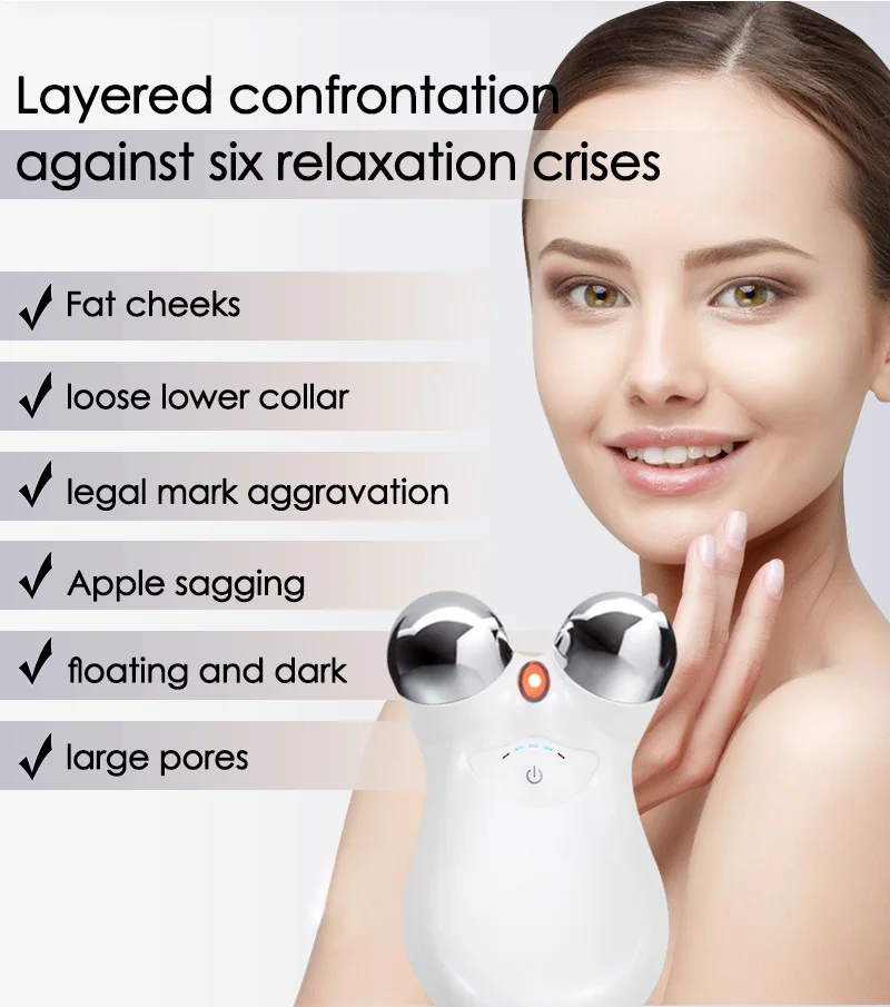 

Face Micro Massager Electric Lift Skin Care Tool Spa Tightening Lifting Remove Wrinkles Toning Device Massager Beauty Instrument