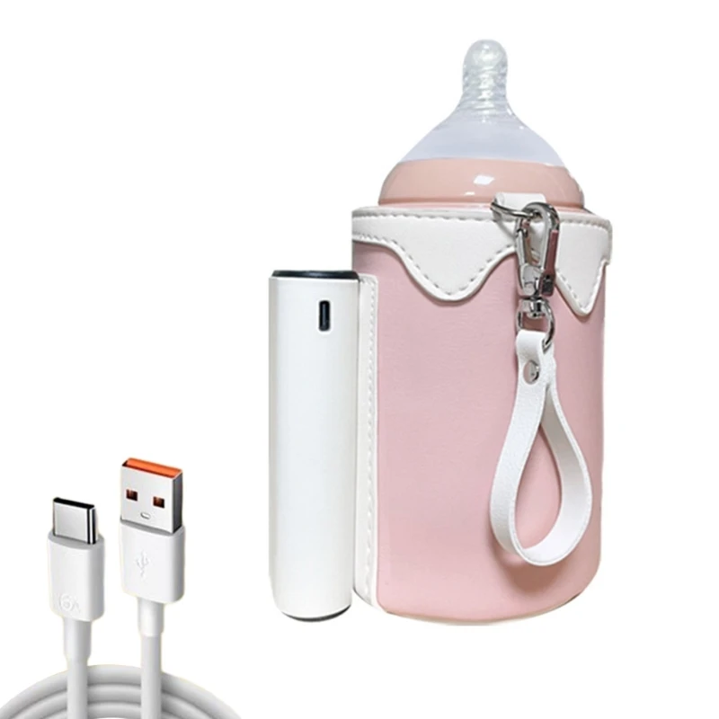 Rechargeable Battery Powered Milk Warmer Portable & Wireless Bottle Warmer Heating Bag Durable Suitable for Most Bottles 4