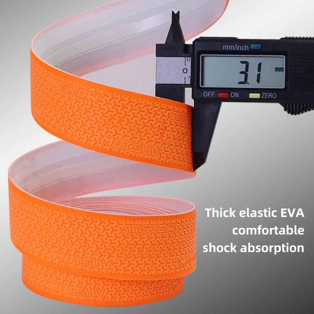 Bike Handlebar Tape MOTSUV Road Bike Handlebar Tape Cycling EVA Soft Winding Handle Bandage Anti-slip Shock Absorption Speed Bicycle Accessories