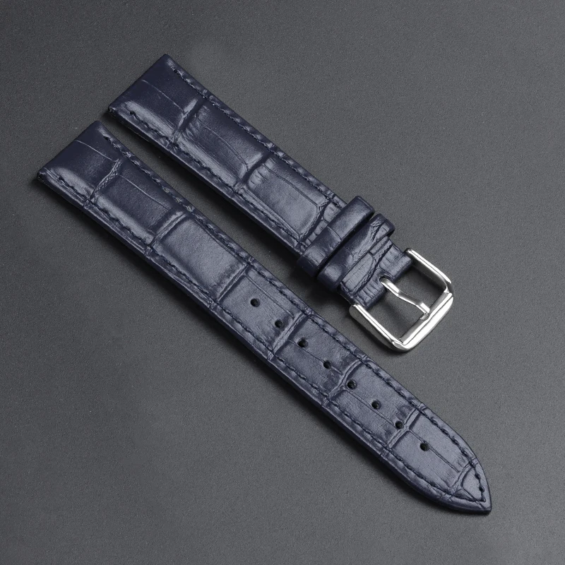 Premium Calfskin Leather Slub Pattern Watch Strap - Universal Fit