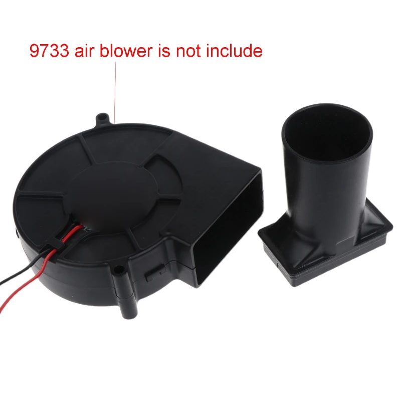Universal 38mm Diameter Air Ducting Tubes for 12V 24V 5V 9733 Cooking Air Blower Cooling Fan 97x97x33mm BBQ Fan Connector