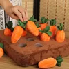 Dog Toys Snuffle Mat for Pet Plush Carrot Toy Mat Innovative Plush Vegetable Field Pull Radish Plush Carrot Dog Interactive Toys 5