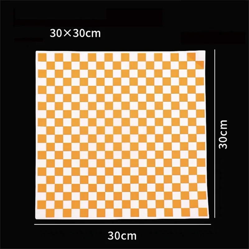 Colorful Grid Pizza & Fried Food Oil-Proof Paper Sheets, 1000PCS Bulk Lot for Hambu... - SKU OPPS1530 - UGI Packaging