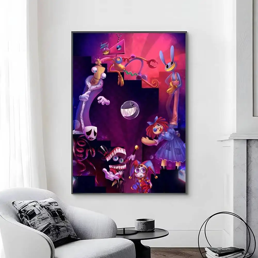 Anime Digital Circus Classic Movie Poster - Self-Adhesive & Waterproof Wall Decor