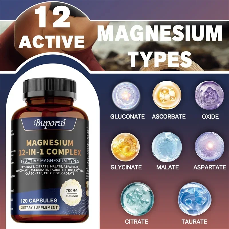 Magnesium Complex -Supports Muscle, Bone, and Joint Health, Relieves Stress, Maintains A Good Mood, and Promotes Overall Health - Image 4
