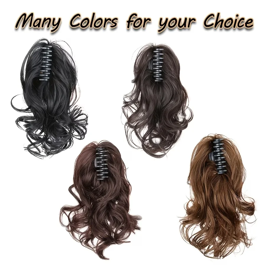 베스트셀러 합성 곱슬머리 집게형 포니테일 연장 패션 풍성한 짧은 헤어피스 여성용 헤어 볼륨 부스터
