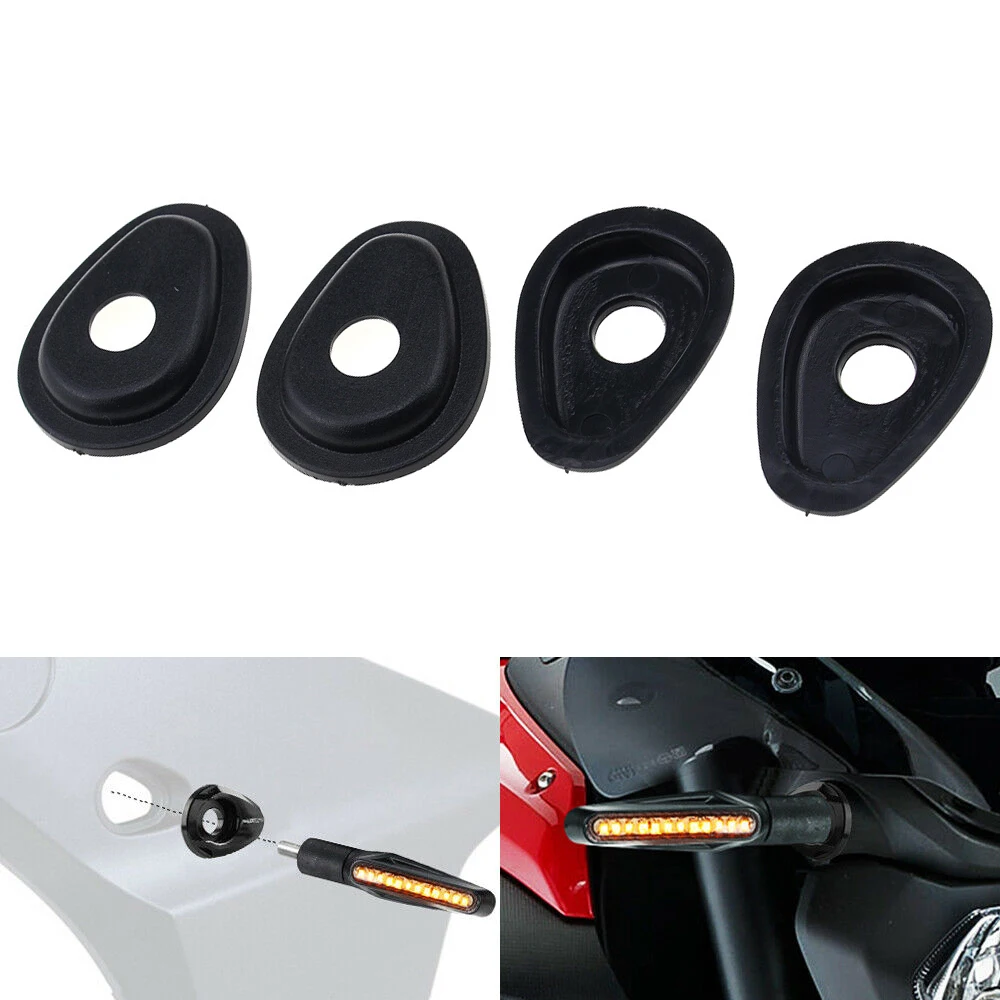 방향 지시등 표시기 어댑터 스페이서, 야마하 FZ1 FZ6 FZ8 FZ16 XJ6 XSR 700 XSR 900 MT-09 트레이서, 900 FJ-09 MT-07, 4 개