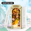 Robotime Rolife Falling Sakura Book Nook with Lights Easy Assemble Home Decoration Booknook Best Gifts for Family Children TGB05 1