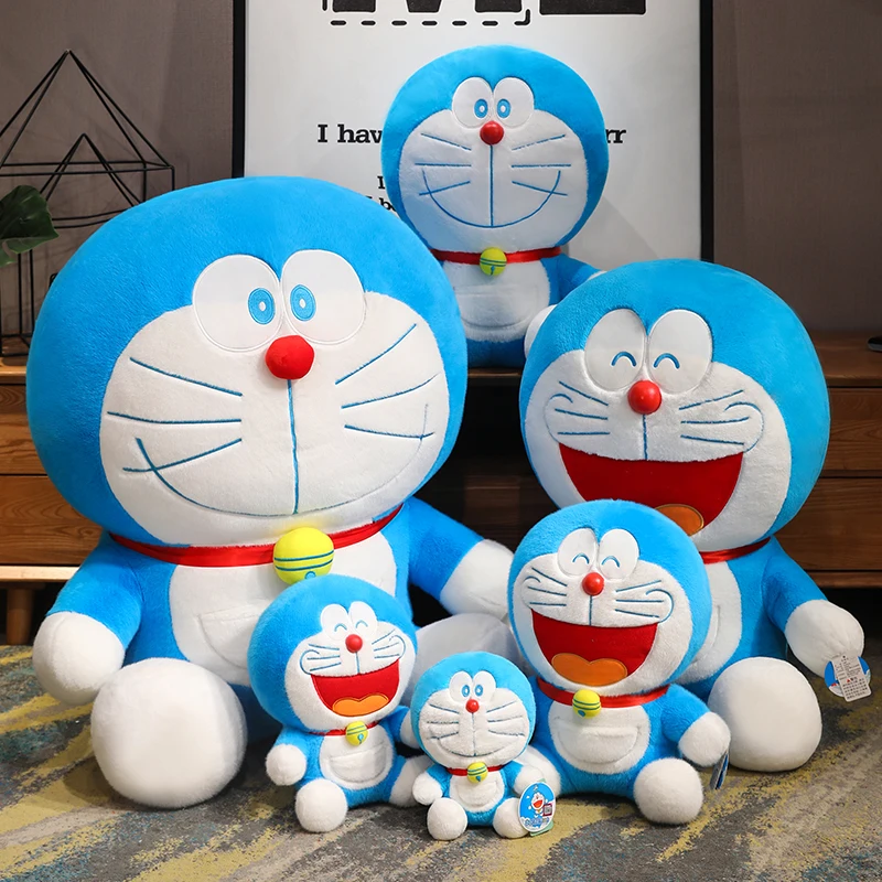 Big Size Doraemon Plush Toy Soft Animal Doraemon Plush Stuffed Anime Cartoon Doll Xmas Gift