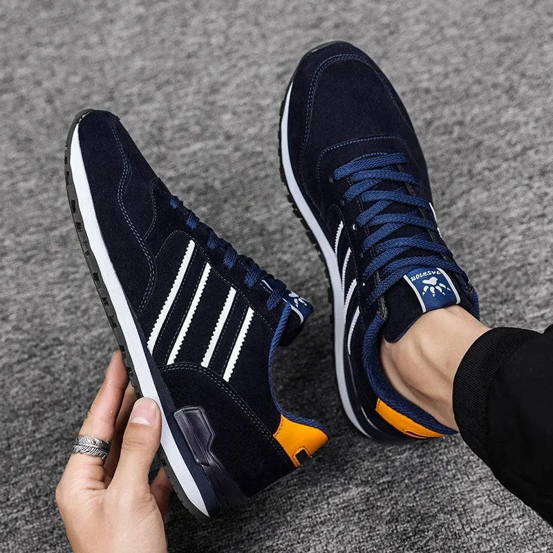 Blue leather surface