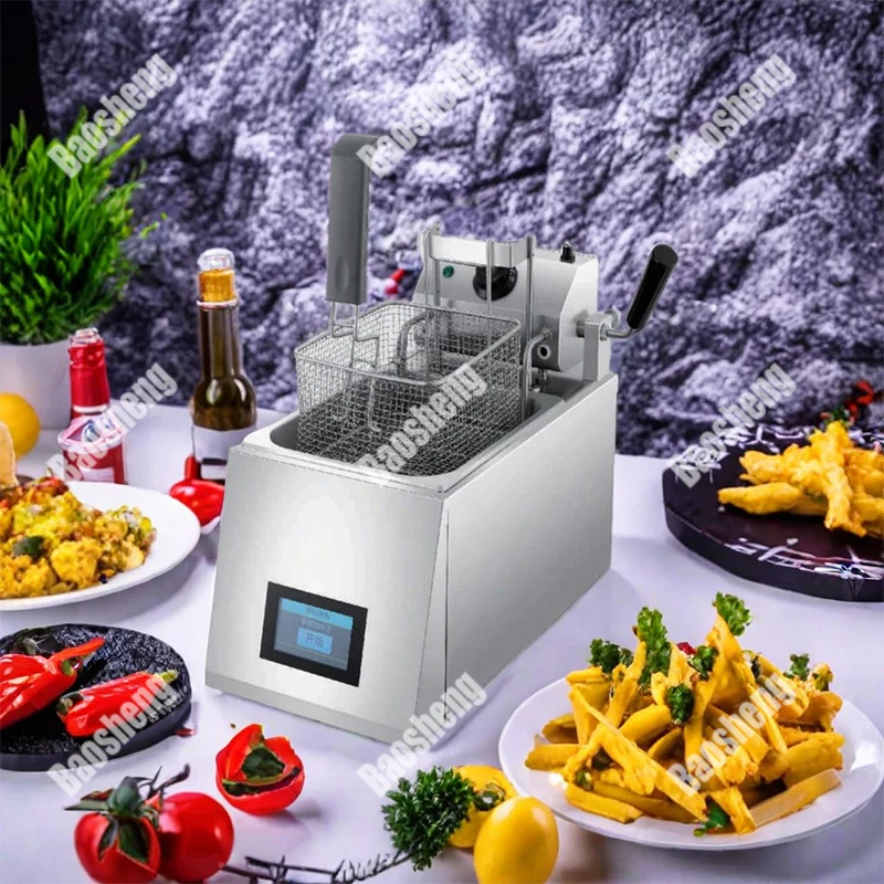 2-Tank 2-Basket Electric Fryer Industrial Deep Fryer Chicken Machine