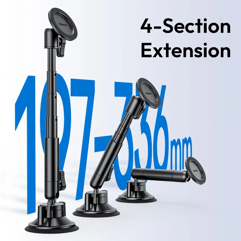 Ulanzi ZJ06 Suction Cup Mount for Featuring MagSafe Smartphones with 360° Ball Head Adjustment for Car Sunroof Windshield Window