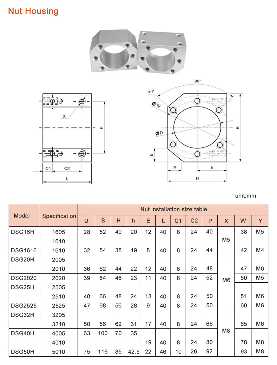 SFS2005 SFS2010 SFS2020 Kugelumlaufspindel L 150 mm-1500 mm + Mutternhalter Plus BK15BF15 Endstütze und Kupplung Kugelumlaufspindelsatz für CNC-Teile – Detail 5
