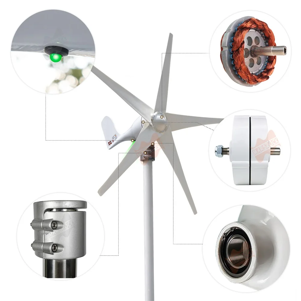 10000W 10 Klingen Wind Turbine MPPT Controller Kleine Wind Turbine Für  Hause Fabrik Verwenden Niedrigen noise