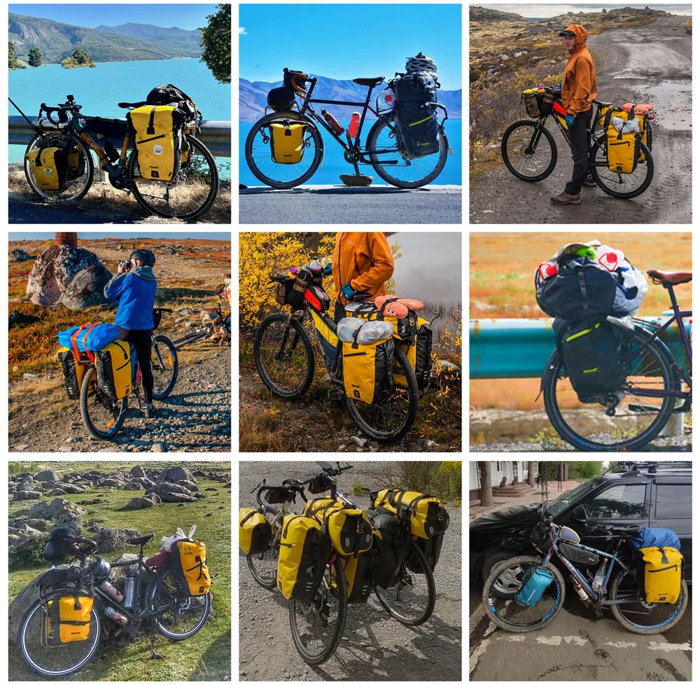 Description Picture 6 of itemRhinowalk Waterproof Bike Bag 20L/27L Travel Cycling Bag Basket Bicycle Rear Rack Tail Seat Trunk Bags bicycle bags & panniers