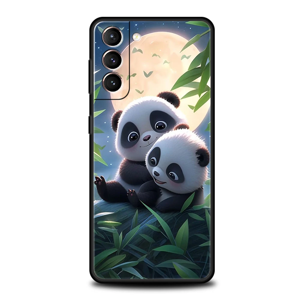 Cartoon schöne Panda Handy hülle für Samsung Galaxy S24 S23 S22 S20 S21 Fe Ultra S10 S10E S9 S8 plus 5g Silikon hülle Fundas Tasche – Detail 7