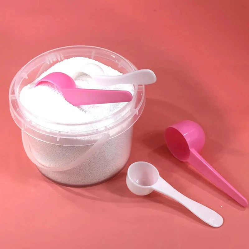 2-10pc 15-120ml Plastic Measuring Coffee Scoop with Scale Baking Utensil Milk Powder Laboratory Liquid Spoon Kitchen Accessories