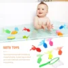 7pcs Fishing Bath Toy Set with Fishing Net Baby Bath Toys Water Toys Swimming Pool Games Gift for Kids Toddler Birthday Party 5