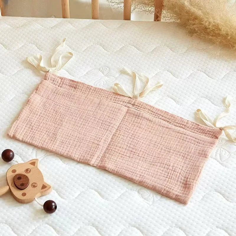Crib Storage Bag Portable Multifunctional Newborn Bed Headboard Organizer For Kids Baby Bedding Diaper Bag