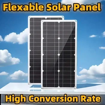 Solor Panel Flexible Power Bank Solar Cell Kit 12V-18V Controller Solar Plate For Solar Camping RV Car Fast Battery Charger 1