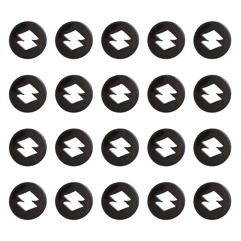 

20X чехол-наклейка из натурального углеродного волокна для центра рулевого колеса для Suzuki Jimny 2019 2020