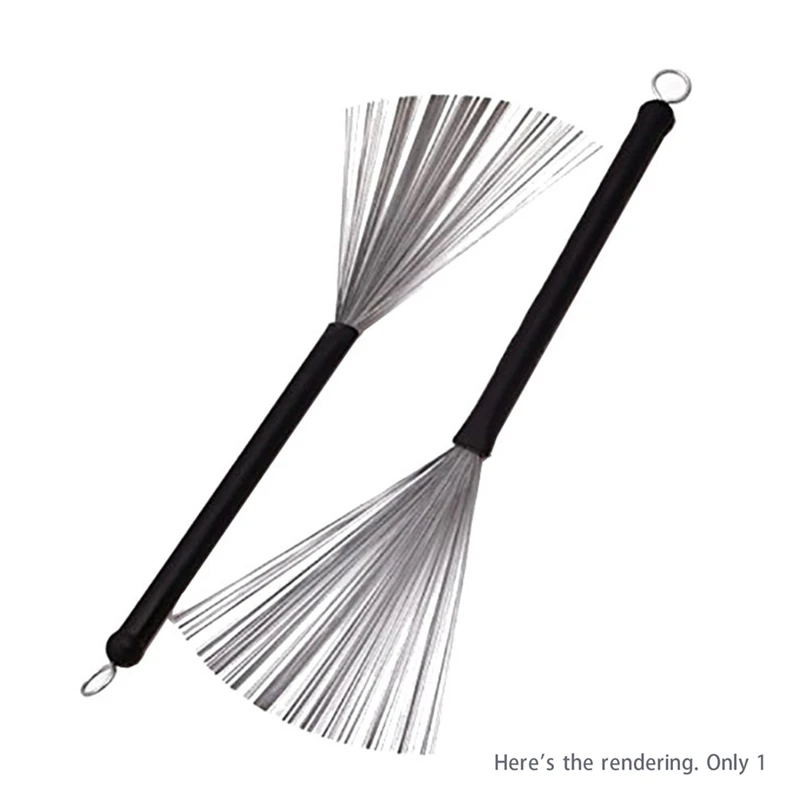Drum Sticks Retractable Jazz Steel Wire 32Cm Cleaning Brushes For Jazz Rock Music Lover