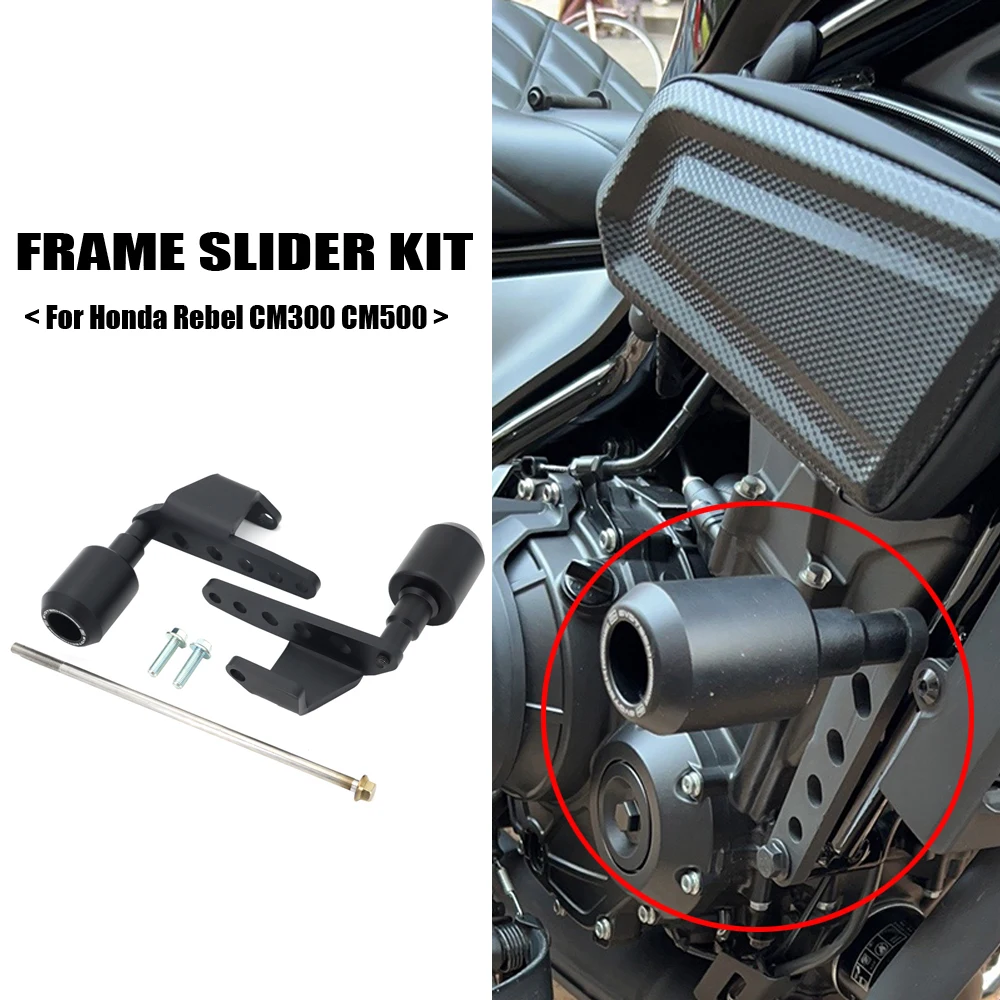 

FOR Honda motorcycle REBEL CM300 CM500 engine guard anti-collision frame slider kit anti-fall protection cover bumper