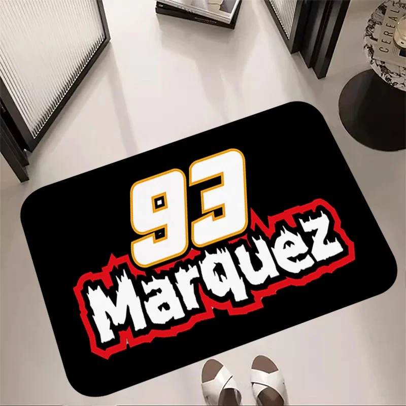 Hallwy Cartpet Marc Marquez 93 Motorcycle Rugs Foot Carpets Entrance Doormat Kawaii Rug Floor Mats Non-slip Home Kitchen Decor 2