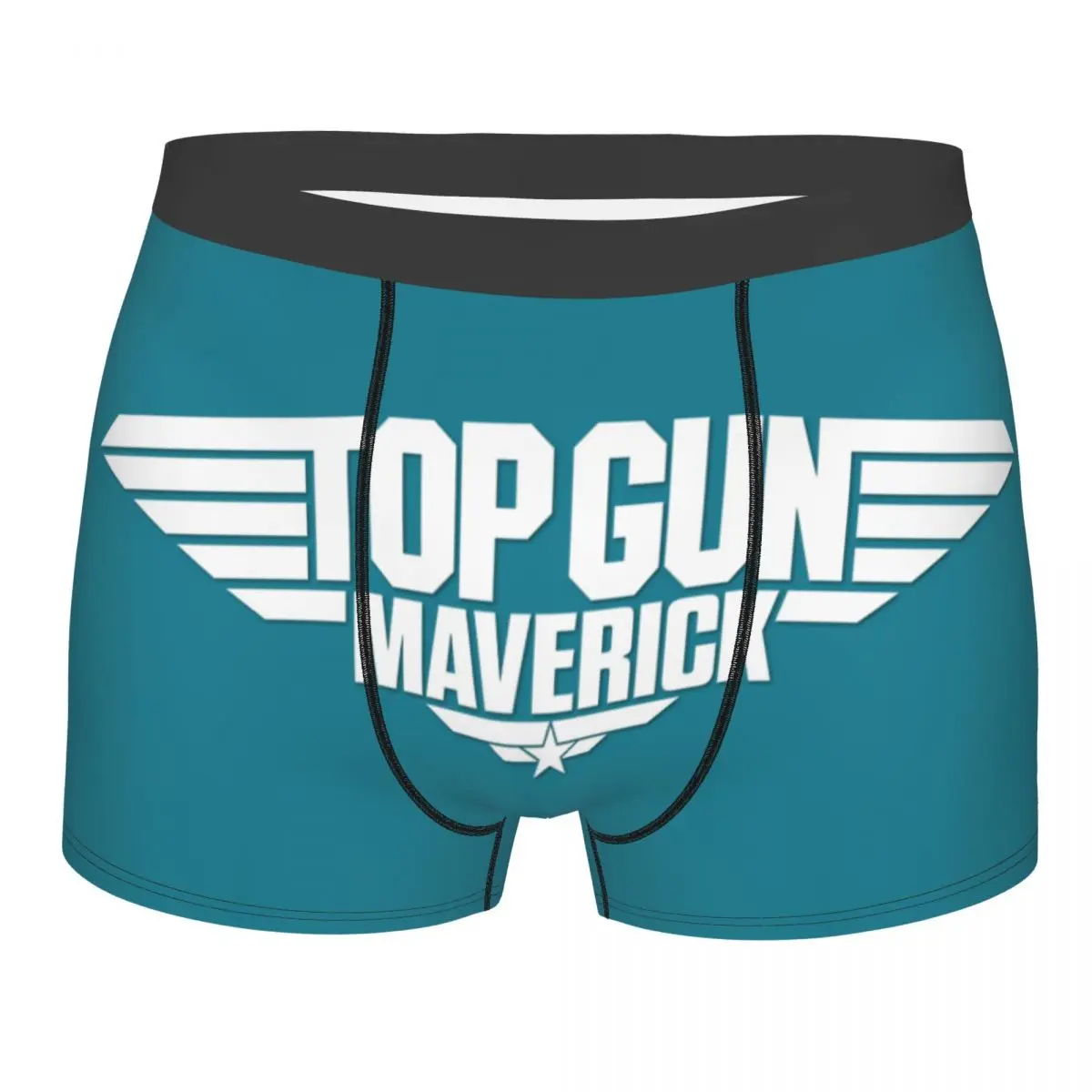 Custom Cool Top Gun Maverick Boxer Shorts Panties Male Underpants Breathbale Tom Cruise Movie Briefs Underwear 2