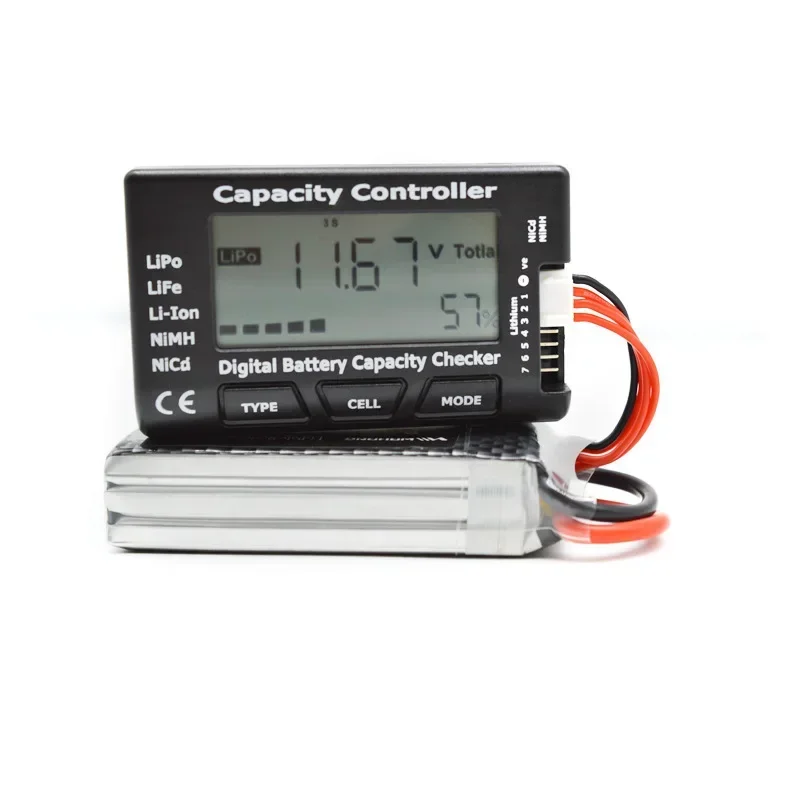 Testeur de capacité batterie RC numérique 2.1" - Vérificateur LiPo NiMH