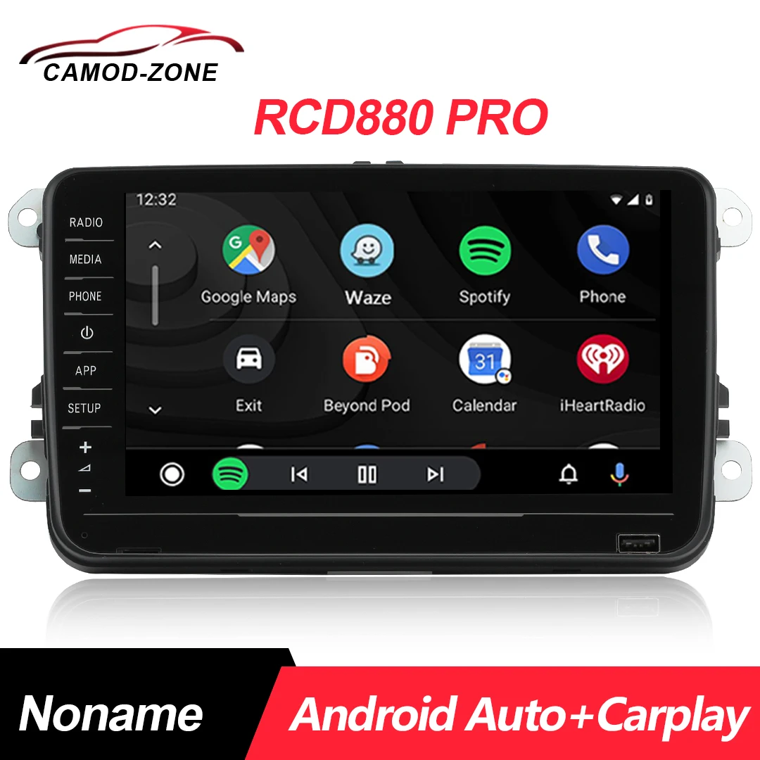 

Noname RCD880 Pro Carplay Car Radio 8 inch Touch Screen Android Auto Player for VW Passat B5 B6 B7 Beetle CC Golf 5 6 Jetta POLO