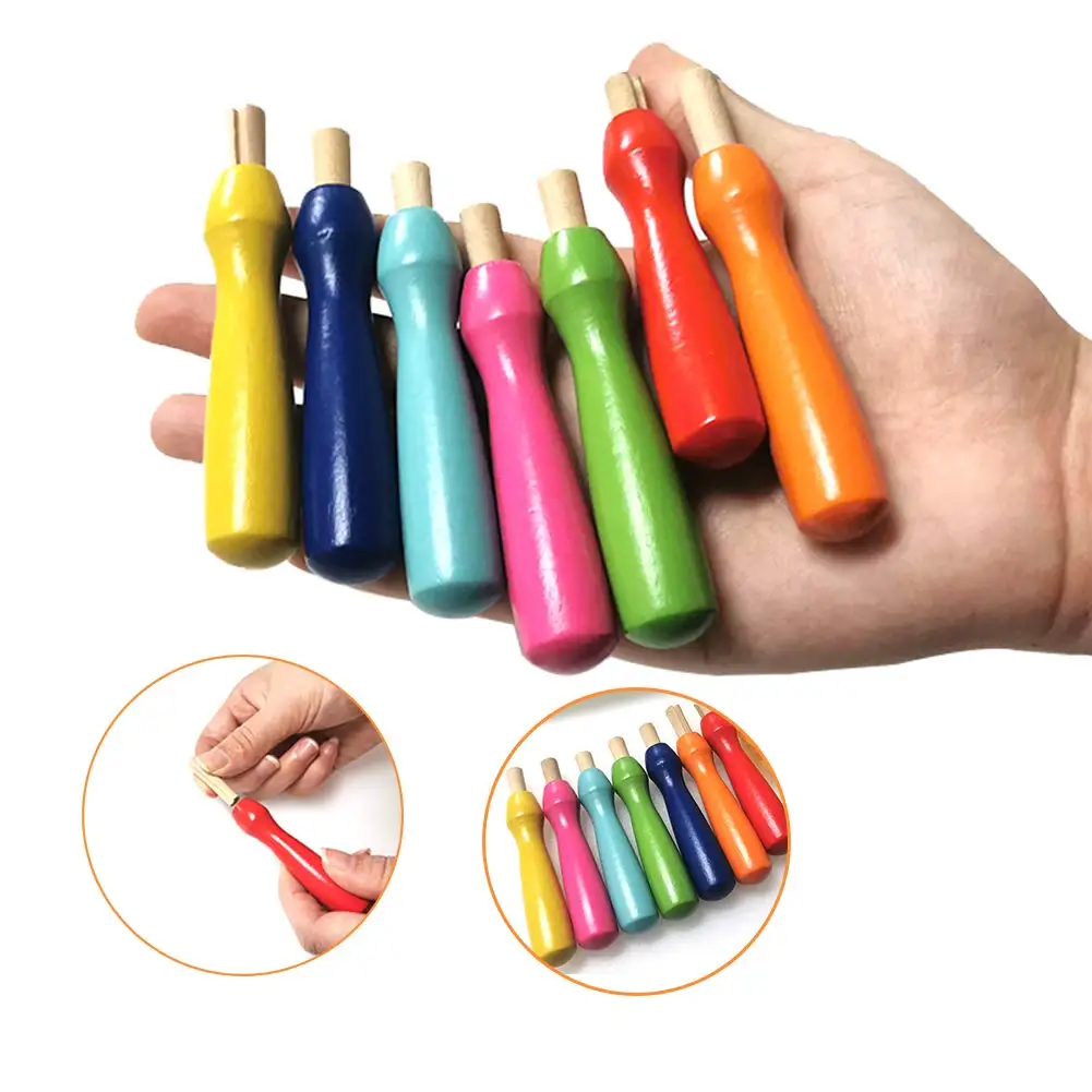 Fenrry 38Pcs Felting Needles with 3 Sizes Felting Tools Needles Color Wooden Handle Holder for Needle
