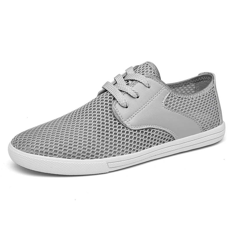 

Classic Brand Men's Casual Shoes Mesh Breathable Flat Shoes Men's Fashionable Sports Shoes Anti Slip Driving Shoes Summer