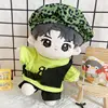 Kpop 20CM Idol Doll Clothes Green T-Shirt Camouflage Hat Dolls Accessories TNT Taehyung JIMIN SUGA Chanyeol Got7 Fans Collection 1