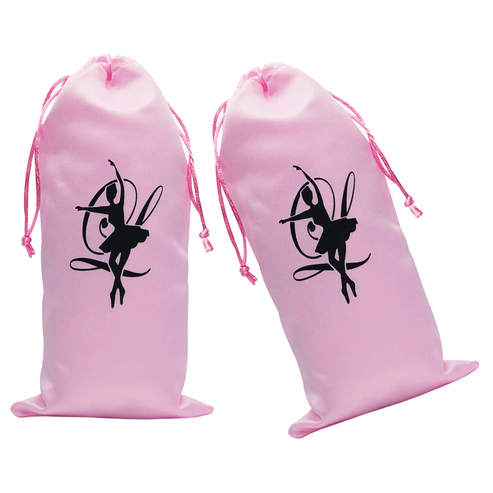 

Drawstring Ballet Shoes Bag Satin Dance Slippers Bags Shoes Storage Pouch Organizer For Girls Women